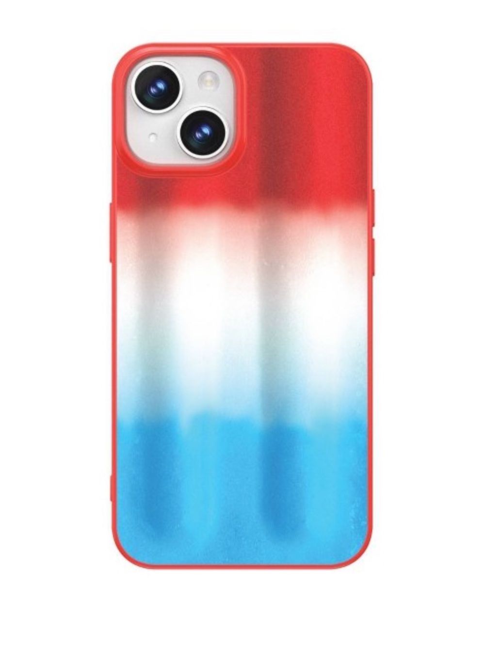 Popsicle Red White Blue Gradient Protective Phone Case